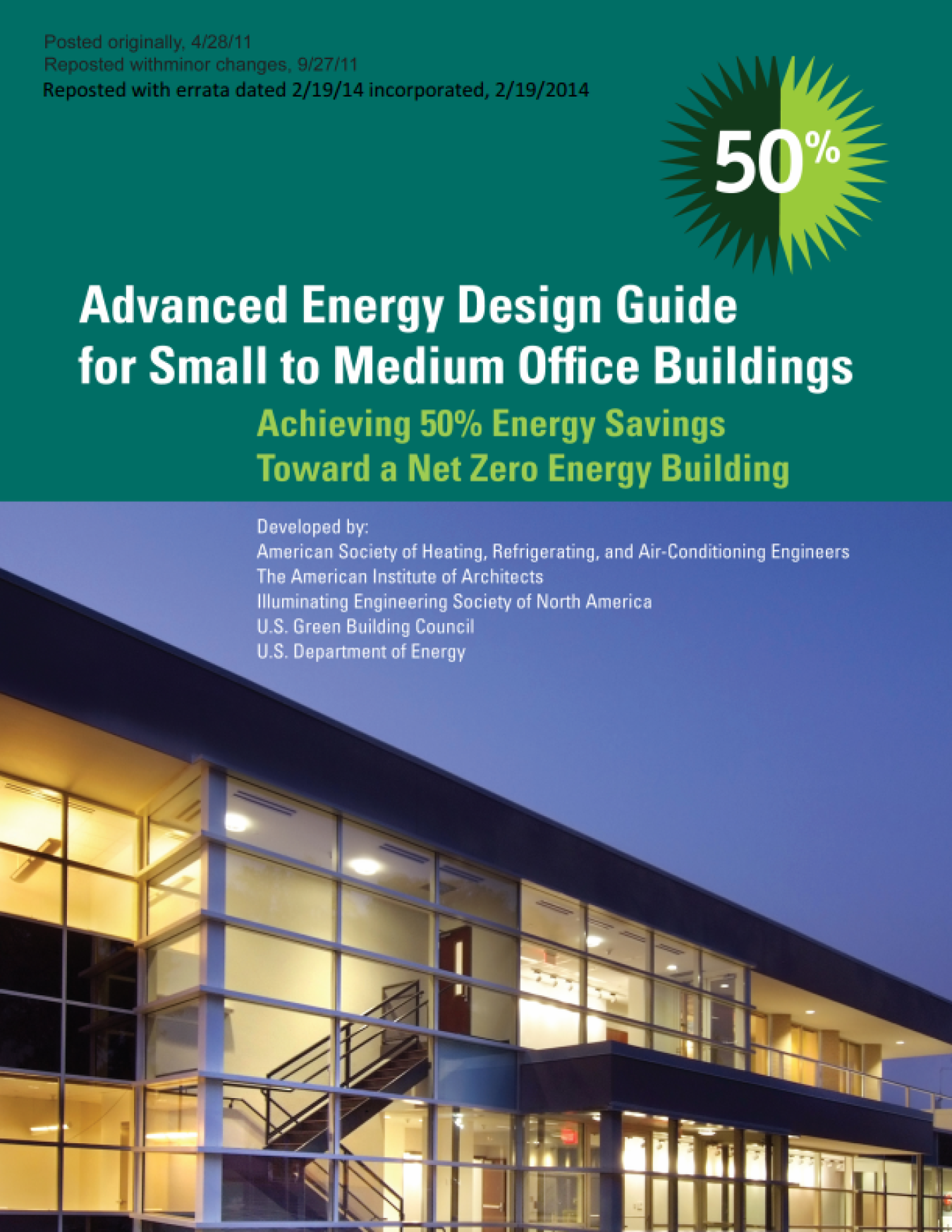 Advanced Energy Design Guides Department of Energy